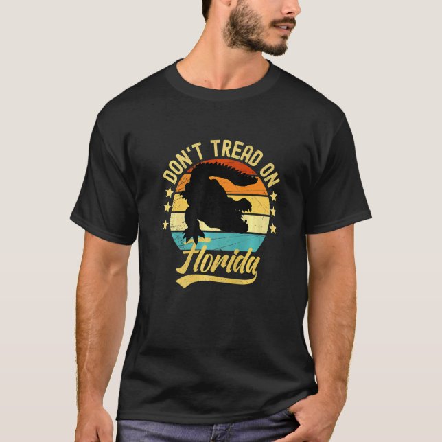 Camiseta Don't Tread On Florida Alligator (Anverso)