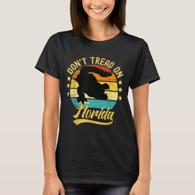 Camiseta Don't Tread On Florida Alligator  (Anverso)