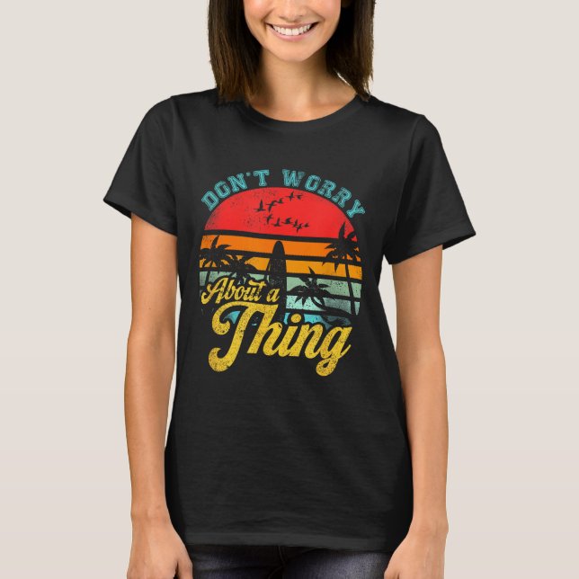 Camiseta Don't Worry About A Thing Jamaican Rasta Reggae Fu (Anverso)