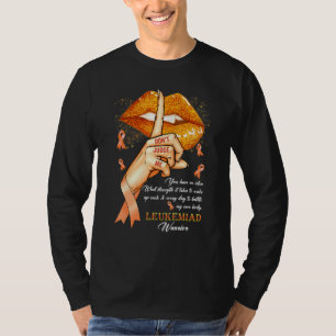 Camiseta Donu2019t Juez Me Leukemia Naranja de Sensibilizac