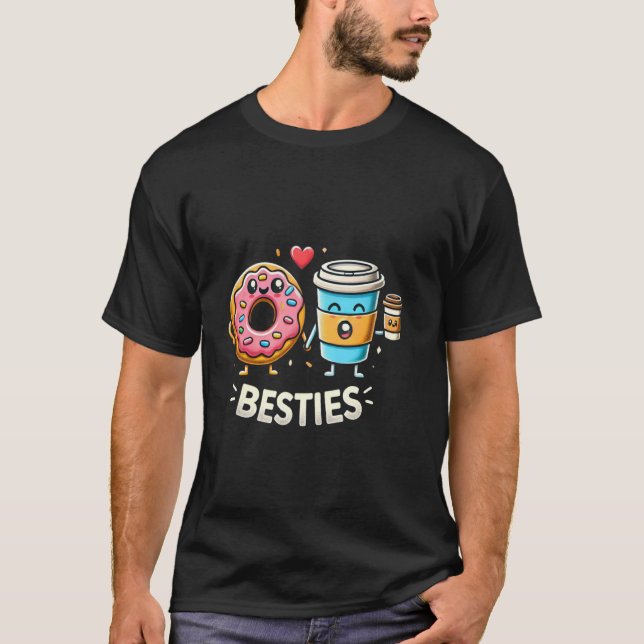 Camiseta Donut and Coffee Besties (Anverso)