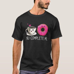 Camiseta Donut And Coffee Funny Donut Lover Couple Valentin