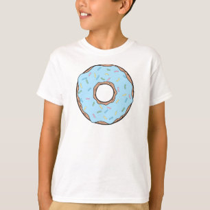 Camiseta Donut azul, anillos, gritos, rociadores, escarcha