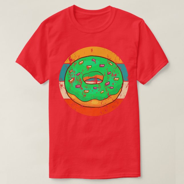 Camiseta Donut Baking Baker Panadería Pastel Retro Vintage  (Diseño del anverso)