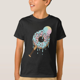 Camiseta Donut Baseball Bat Ice Cream Drip Kids Toddler Boy