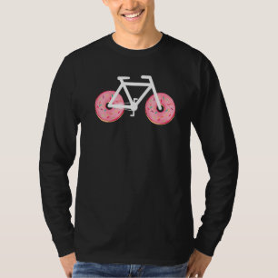 Camiseta Donut Bicicletas Bicicleta Bicicleta Ciclismo Comi