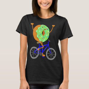 Camiseta Donut Bicicletas Bicicletas Ciclismo Comida Ciclis
