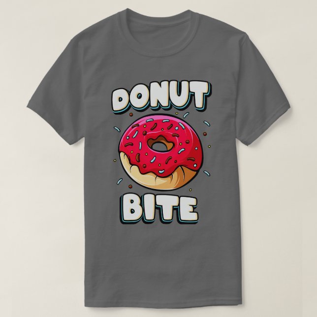 Camiseta Donut Bite Funny Doughnut Lover (Diseño del anverso)