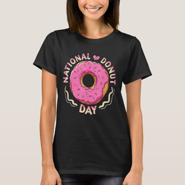 Camiseta Donut Cute Doughnut Hombres Ropa Mujer (Anverso)