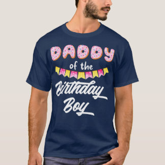 Camiseta Donut Daddy Del Niño De Cumpleaños