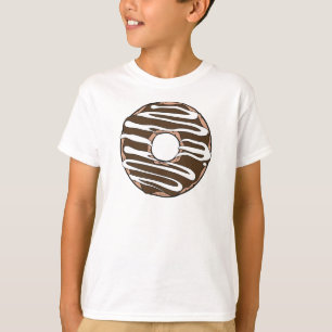 Camiseta Donut de chocolate, anillos, gritos, escarcha, gla