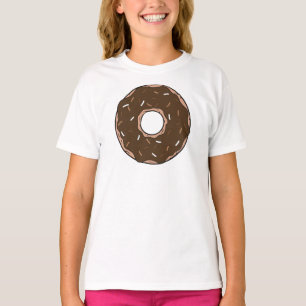 Camiseta Donut de chocolate, donut, grito, glaseos, rociado