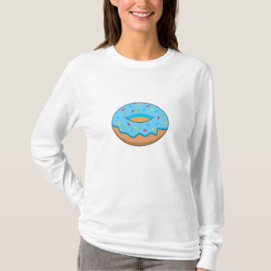 Camiseta Donut de escarcha azul con Personalizado Sprinkles