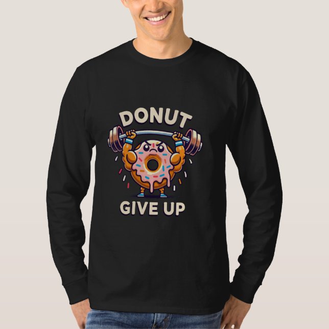 Camiseta Donut deja de lado un divertido gimnasio motivacio (Anverso)