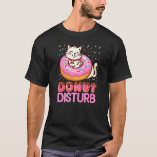 Camiseta Donut Disturbio Pun Chistes Divertido gato Donut
