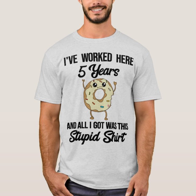 Camiseta Donut divertidísimo de agradecimiento por trabajo  (Anverso)