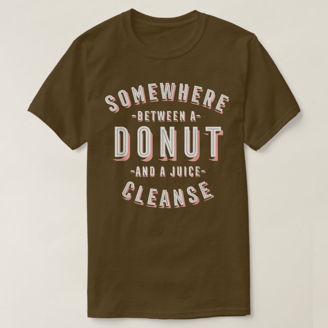 Camiseta Donut divertidos y pasteles de limpieza interna de (Diseño del anverso)