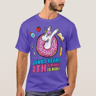 Camiseta Donut Fear 4º Grado Está Aquí De Vuelta A La Escue