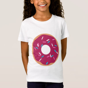 Camiseta Donut glaseado de frambuesa rosa