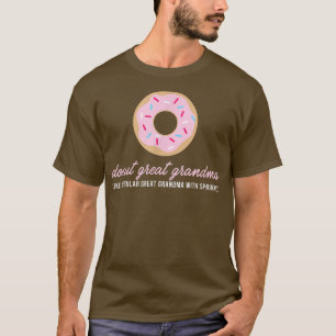 Camiseta Donut Great Grandma Funny Cute Sprinkles Trendy G