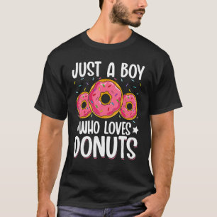 Camiseta Donut Kids Men Just a Boy que ama los donuts