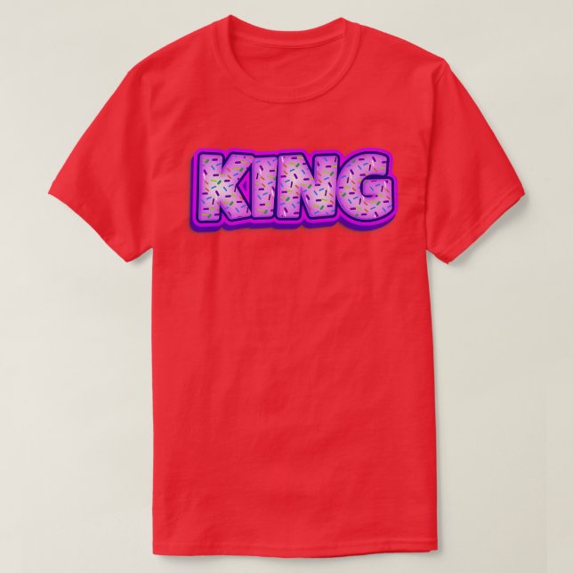 Camiseta Donut King Baker Donuts Lover Baking Royalty Baked (Diseño del anverso)