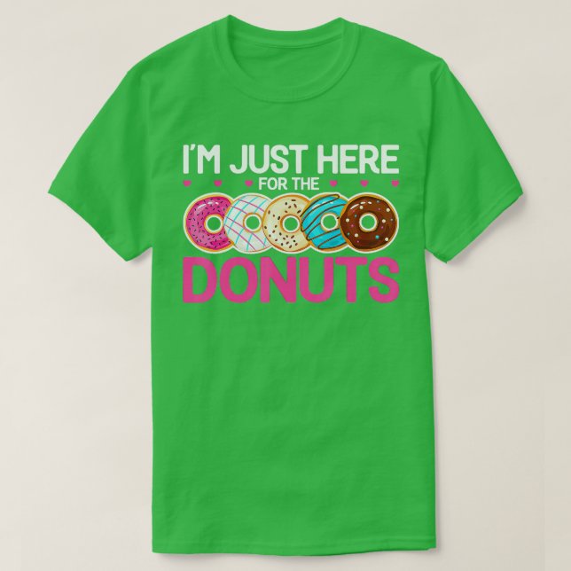 Camiseta Donut Lover me cita aquí para (Diseño del anverso)