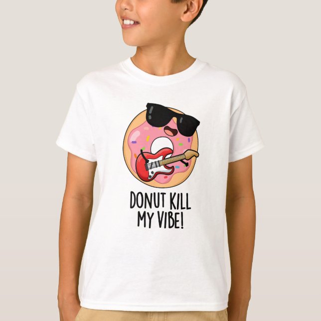 Camiseta Donut Mata mi divertido bollo de comida (Anverso)