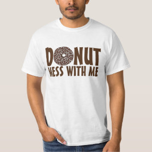Camiseta Donut Mess With Me Chocolate Coconut Doughnut Tee