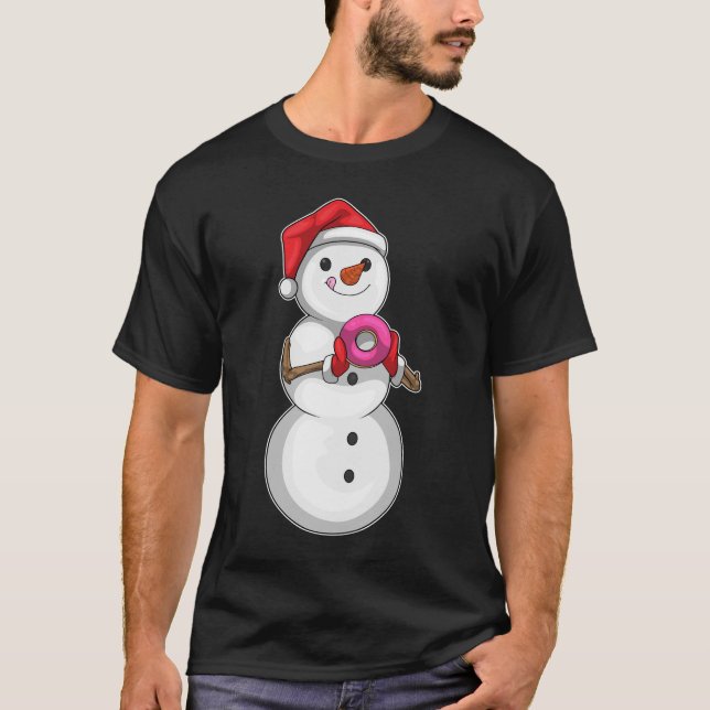 Camiseta Donut Navidades de Snowman (Anverso)
