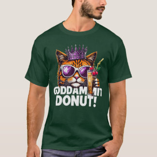 Camiseta Donut Princess Cat Memeee Kawaii Funny Cartoon Sty