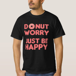 Camiseta Donut Pun Graciosa Comida Alegre Rosa