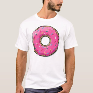 Camiseta Donut rosado personalizado con salpicaduras