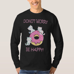 Camiseta Donut Worbe Happy Cute Sweet Cat Chica