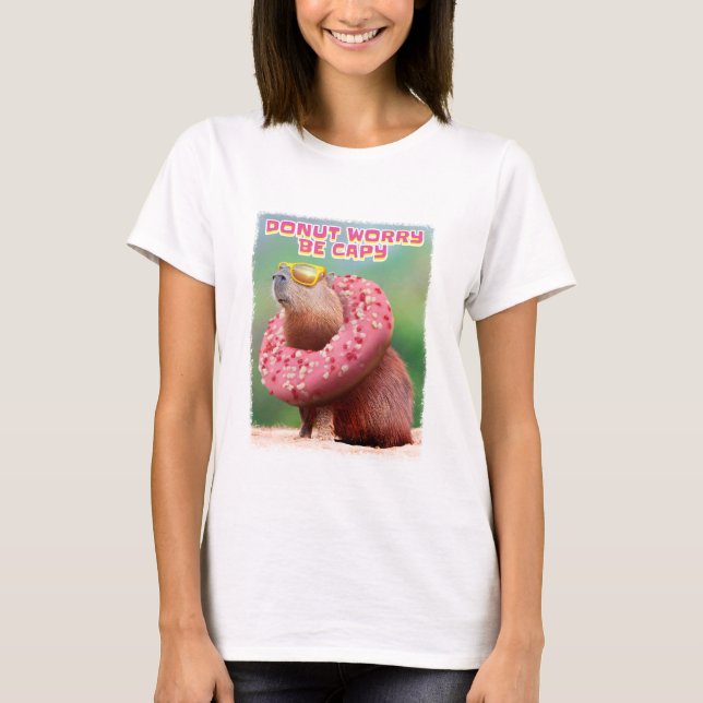 Camiseta Donut Worry Be Capy (Anverso)