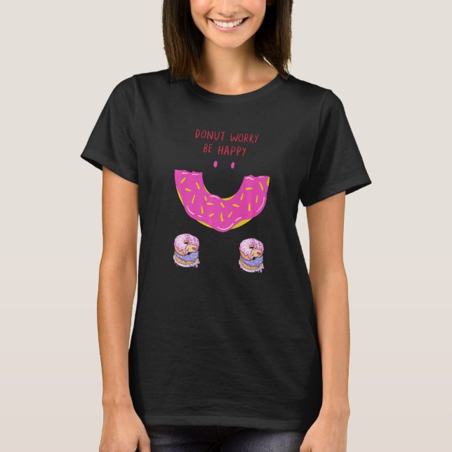 Camiseta Donut Worry Be Happy (Anverso)