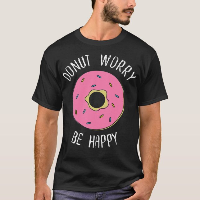 Camiseta Donut Worry Be Happy bird cake (Anverso)