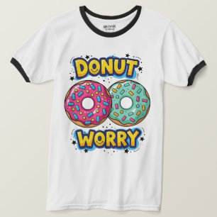 Camiseta Donut Worry Ringer