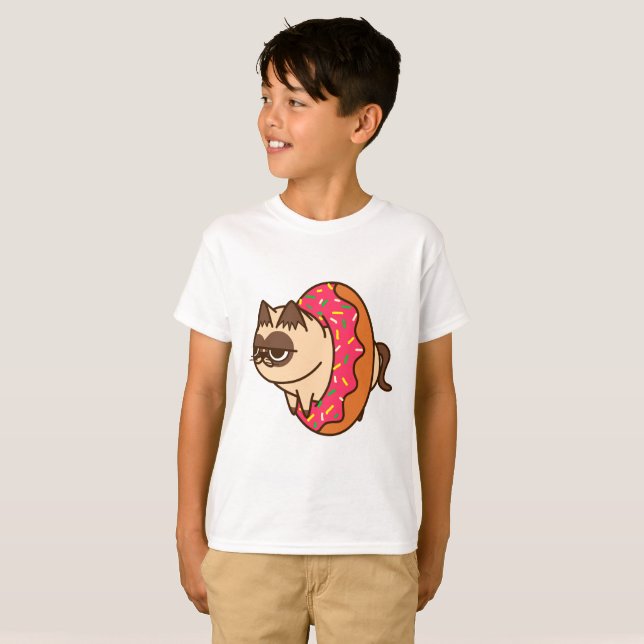 Camiseta Donuts Cats  pink (Anverso completo)