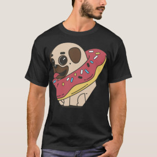 Camiseta donuts donut pug mops hung perros pájaro productos