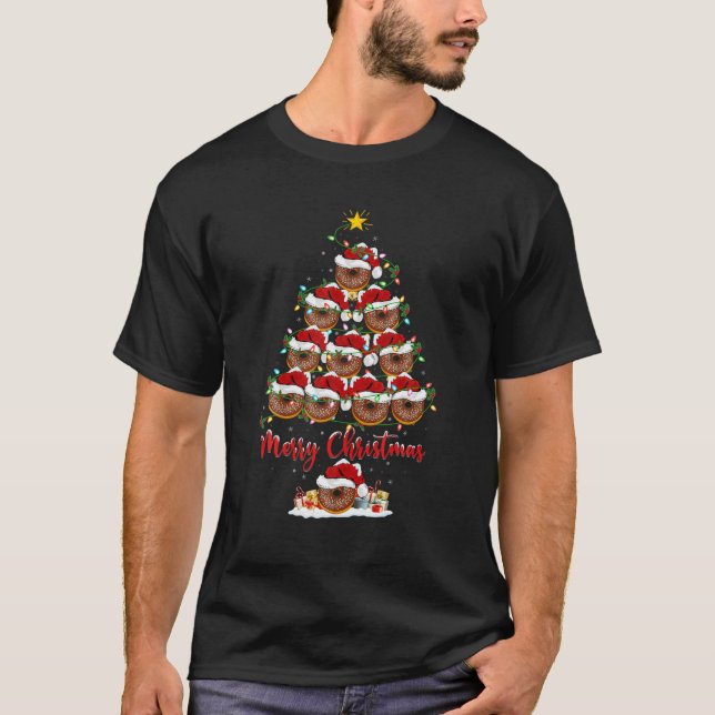 Camiseta Donuts Food Lover Xmas Matching Santa Donuts Chris (Anverso)