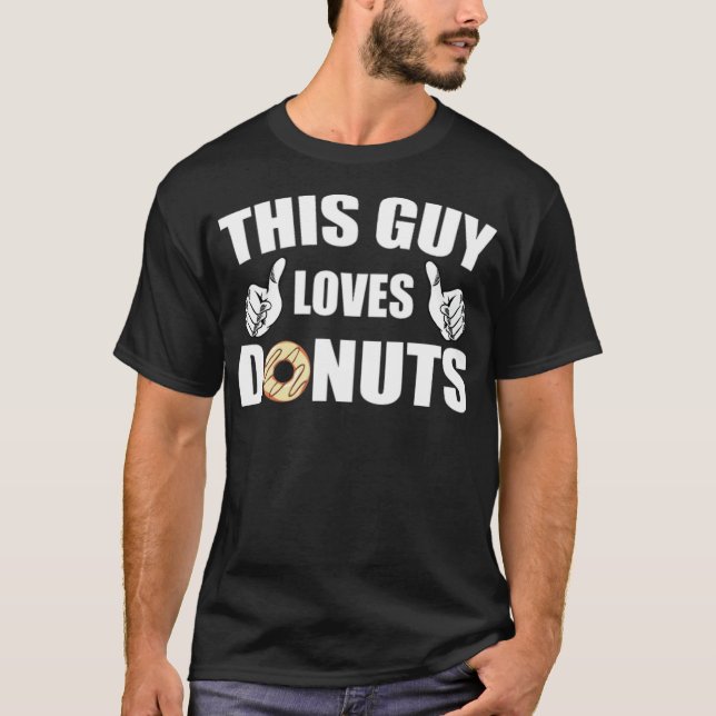 Camiseta Donuts Lover tema del espacio de cumpleaños ecavat (Anverso)