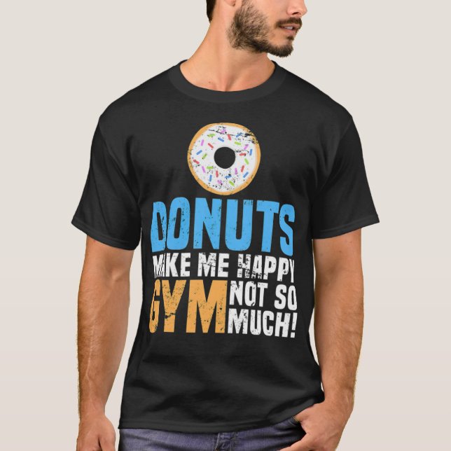 Camiseta Donuts Make Me Happy baking baking  (Anverso)