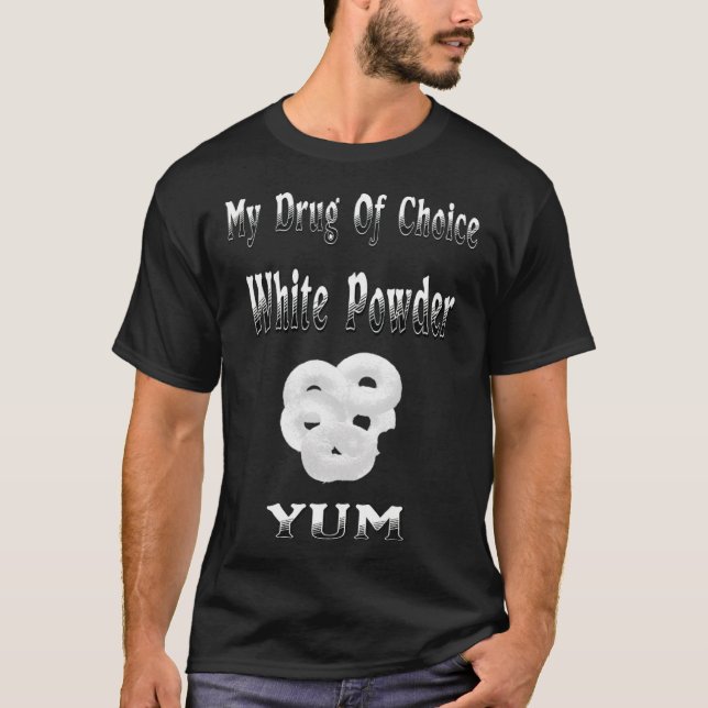 Camiseta Donuts, mi droga de postre divertido (Anverso)