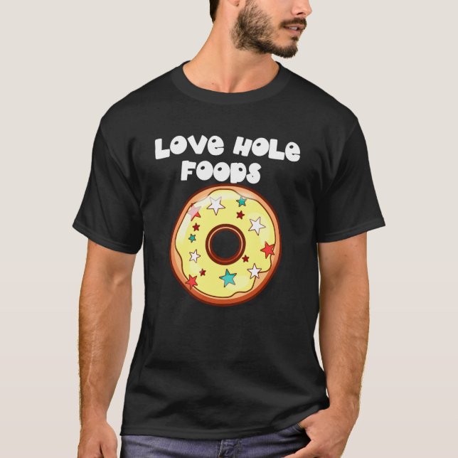 Camiseta Donuts (oscuros) de Love Hole Foods (Anverso)