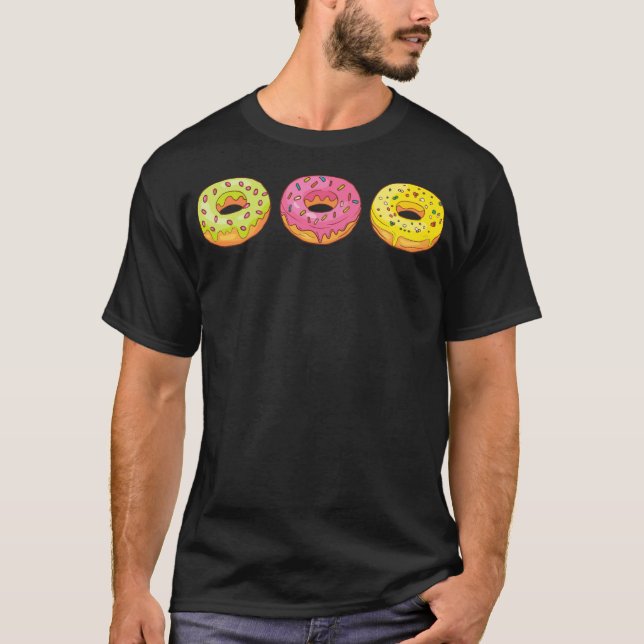 Camiseta Donuts Panadería Cocina Dulce Dulces Espacio de re (Anverso)
