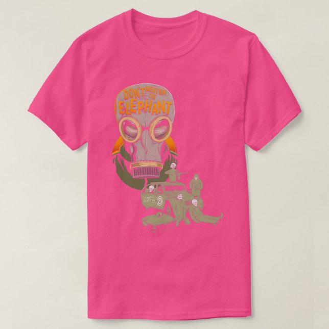 Camiseta Donx27t Menciona El Color Del Elefante (Diseño del anverso)