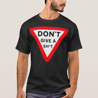 Camiseta Donx27t Mostrar una señal de advertencia de color 