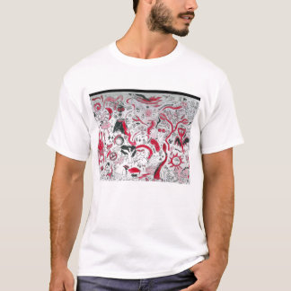 Camiseta Doodle #3 de rock de punk en COLOR