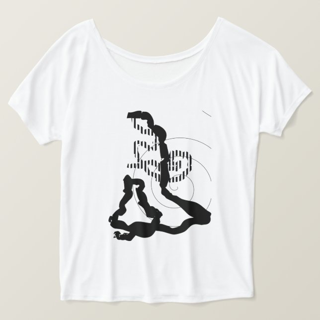 Camiseta Doodle Bomb Extra Mod Boyfriend Tee (Anverso del diseño)